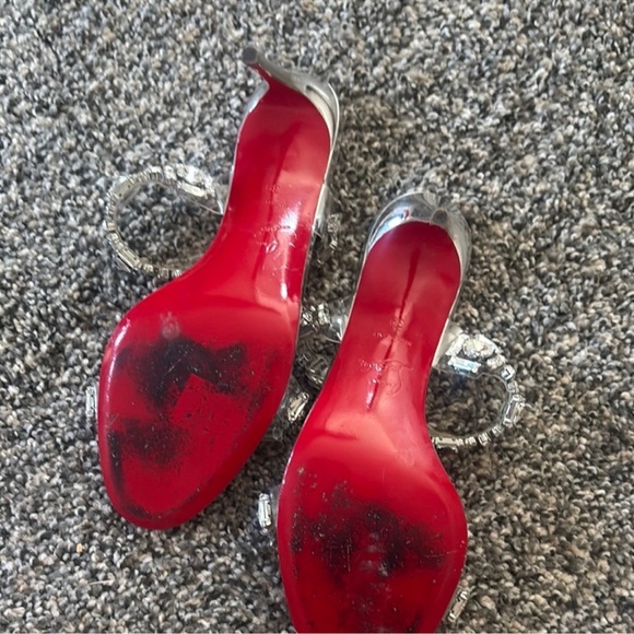 Christian Louboutin just jewel just nothing heels silver gem rhinestone - Picture 5 of 8